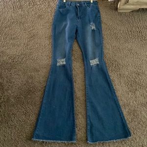 Chic beautiful strapless orange midi. Size Xlarge. Brand New